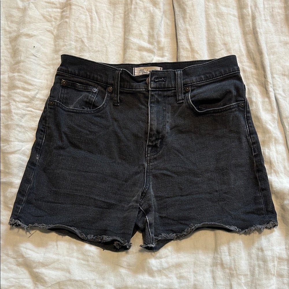 Madewell Black Denim Shorts